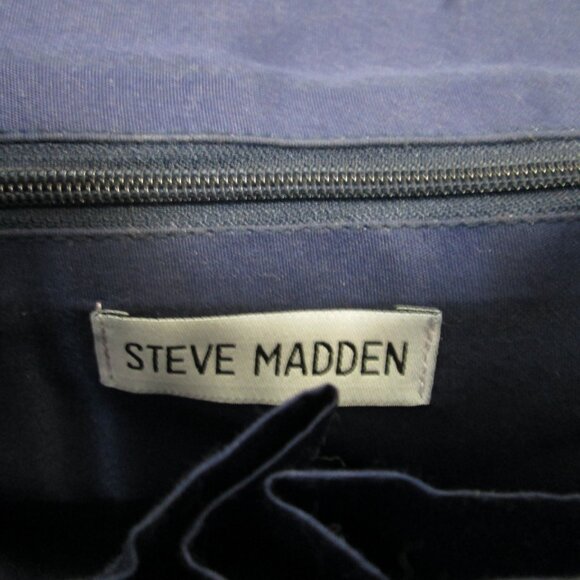 Steve Madden crochet shoulder backpack purse satchel Studded convertible large - Picture 11 of 11